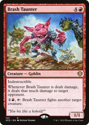 Brash Taunter card from Starter Commander Decks