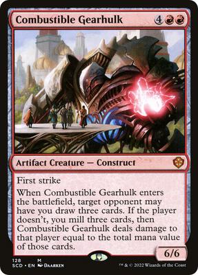 Combustible Gearhulk card from Starter Commander Decks
