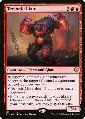 Tectonic Giant card from Starter Commander Decks