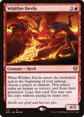 Wildfire Devils card from Starter Commander Decks