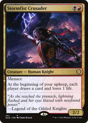 Stormfist Crusader card from Starter Commander Decks