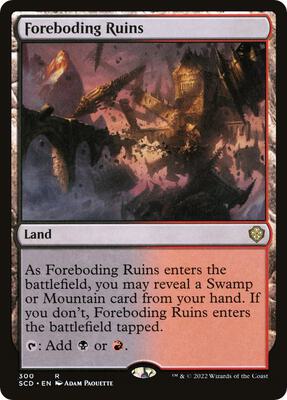 Foreboding Ruins card from Starter Commander Decks