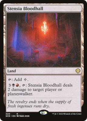 Stensia Bloodhall card from Starter Commander Decks