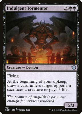 Indulgent Tormentor card from Starter Commander Decks