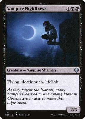 Vampire Nighthawk card from Starter Commander Decks