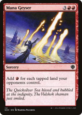 Mana Geyser card from Starter Commander Decks