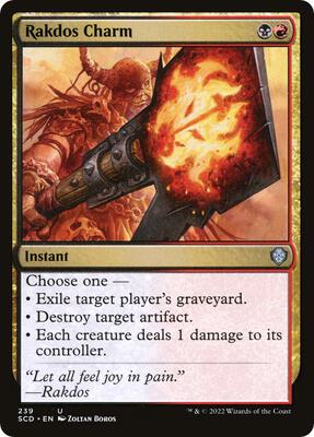 Rakdos Charm card from Starter Commander Decks