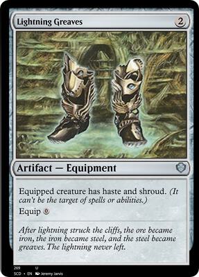 Lightning Greaves card from Starter Commander Decks