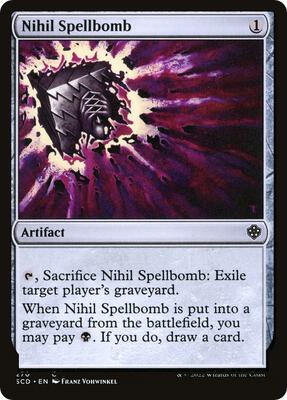 Nihil Spellbomb card from Starter Commander Decks