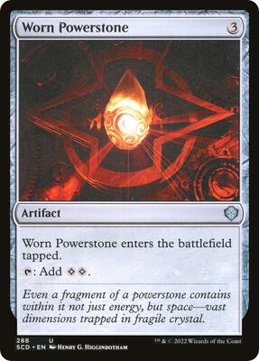 Worn Powerstone card from Starter Commander Decks