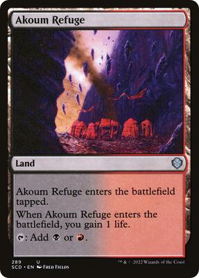 Akoum Refuge card from Starter Commander Decks
