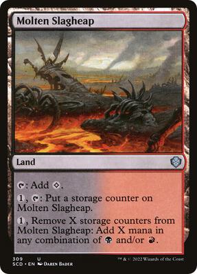 Molten Slagheap card from Starter Commander Decks