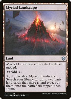 Myriad Landscape card from Starter Commander Decks
