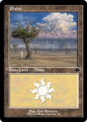 Plains (403) (Retro Frame) card from Dominaria Remastered