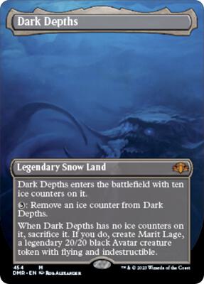 Dark Depths (Borderless) card from Dominaria Remastered