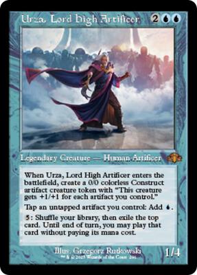 Urza, Lord High Artificer (Retro Frame) card from Dominaria Remastered