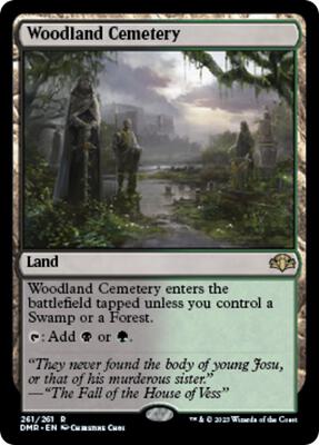 Woodland Cemetery card from Dominaria Remastered