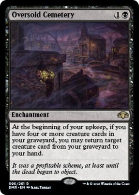 Oversold Cemetery card from Dominaria Remastered