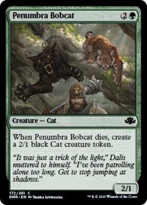 Penumbra Bobcat card from Dominaria Remastered