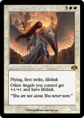 Lyra Dawnbringer (Retro Frame) card from Dominaria Remastered