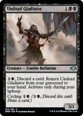 Undead Gladiator card from Dominaria Remastered