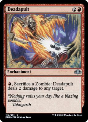 Deadapult card from Dominaria Remastered