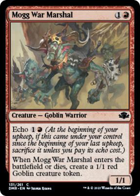 Mogg War Marshal card from Dominaria Remastered