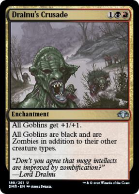 Dralnu's Crusade card from Dominaria Remastered