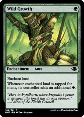 Wild Growth card from Dominaria Remastered