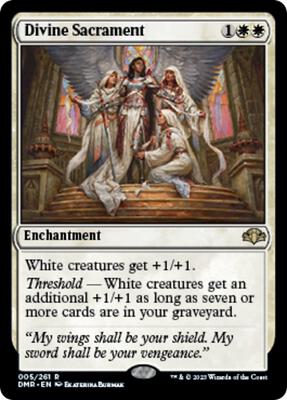 Divine Sacrament card from Dominaria Remastered