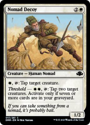 Nomad Decoy card from Dominaria Remastered