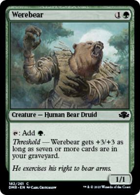 Werebear card from Dominaria Remastered