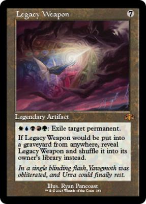 Legacy Weapon (Retro Frame) card from Dominaria Remastered