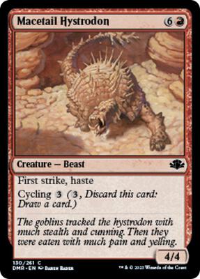 Macetail Hystrodon card from Dominaria Remastered
