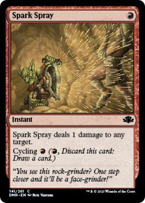 Spark Spray card from Dominaria Remastered