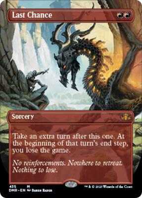 Last Chance (Borderless) card from Dominaria Remastered