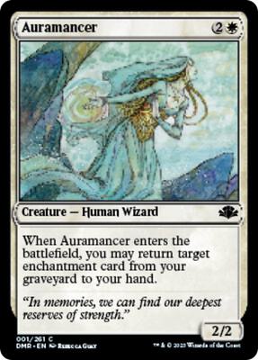 Auramancer card from Dominaria Remastered