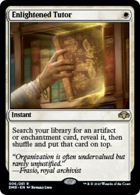 Enlightened Tutor card from Dominaria Remastered