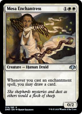 Mesa Enchantress card from Dominaria Remastered