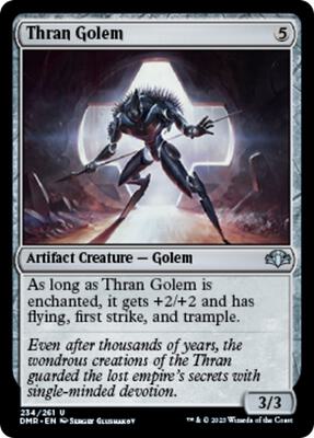Thran Golem card from Dominaria Remastered