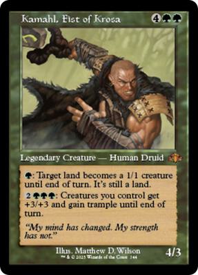 Kamahl, Fist of Krosa (Retro Frame) card from Dominaria Remastered