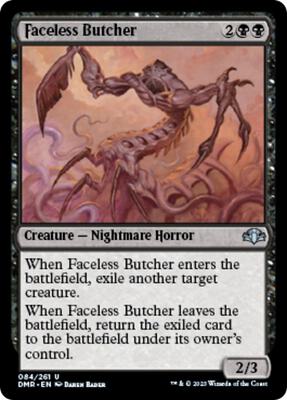 Faceless Butcher card from Dominaria Remastered