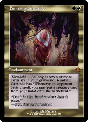 Hunting Grounds (Retro Frame) card from Dominaria Remastered
