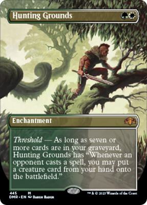 Hunting Grounds (Borderless) card from Dominaria Remastered