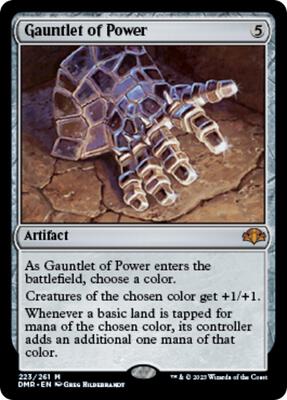 Gauntlet of Power card from Dominaria Remastered
