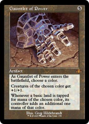 Gauntlet of Power (Retro Frame) card from Dominaria Remastered