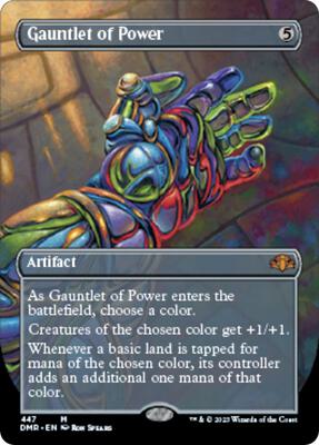 Gauntlet of Power (Borderless) card from Dominaria Remastered