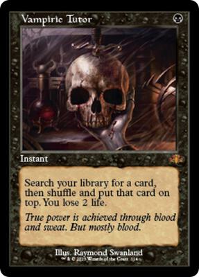 Vampiric Tutor (Retro Frame) card from Dominaria Remastered
