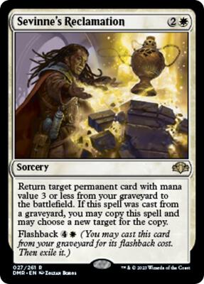 Sevinne's Reclamation card from Dominaria Remastered