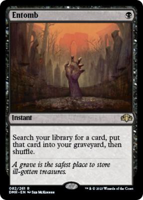Entomb card from Dominaria Remastered